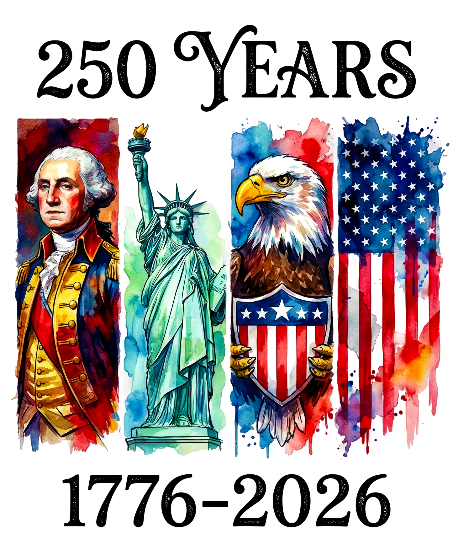 250 Years 1776-2026 Quadrant Symbols
