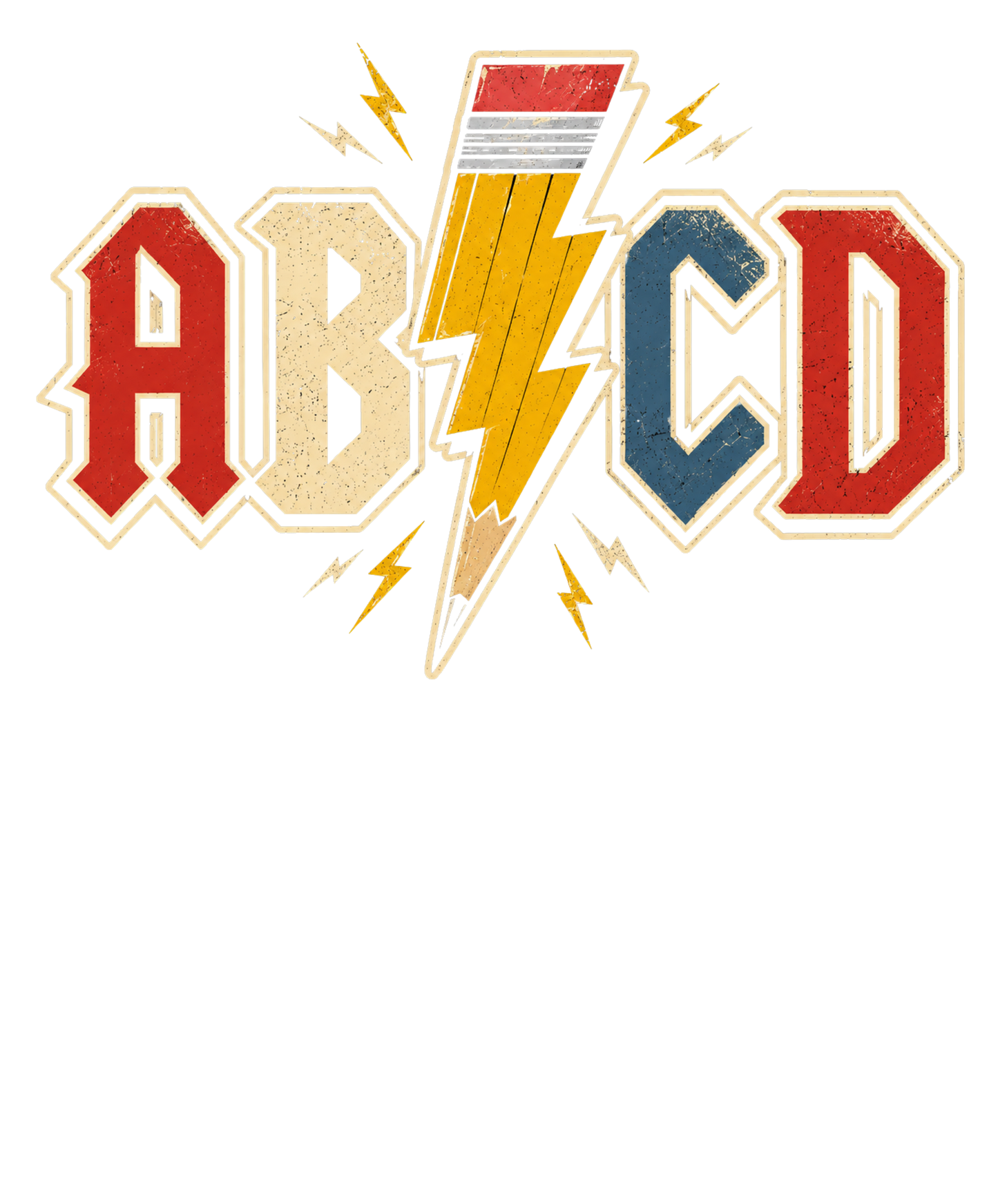 ABCD Pencil Lightning Bolt