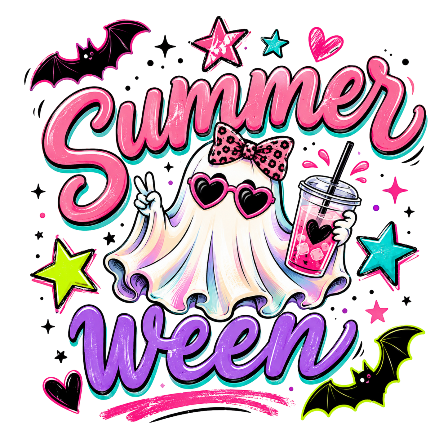 Summerween Girl Ghost with Juice Refresher