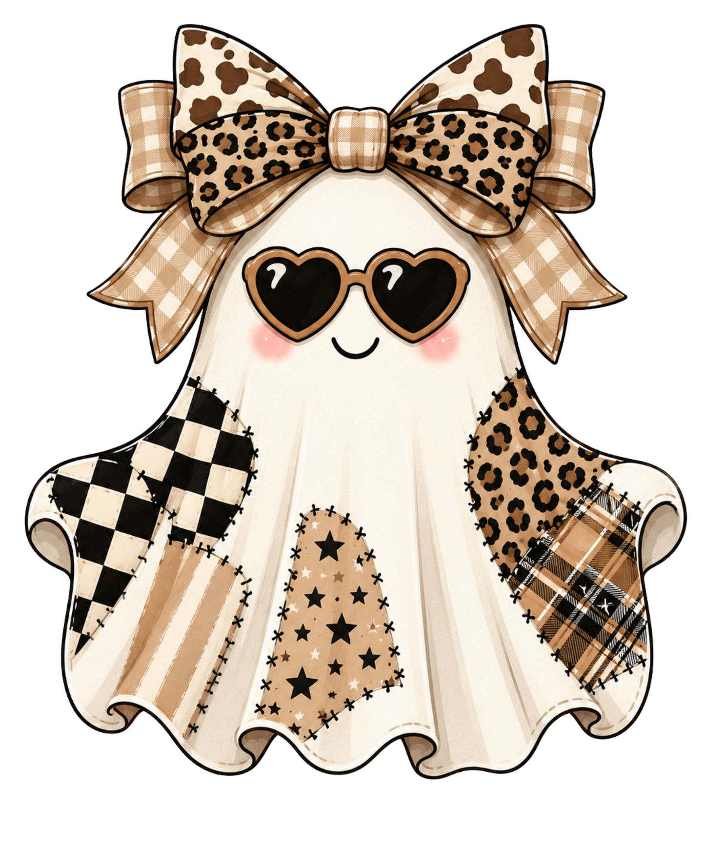 Cute Patchwork Ghost