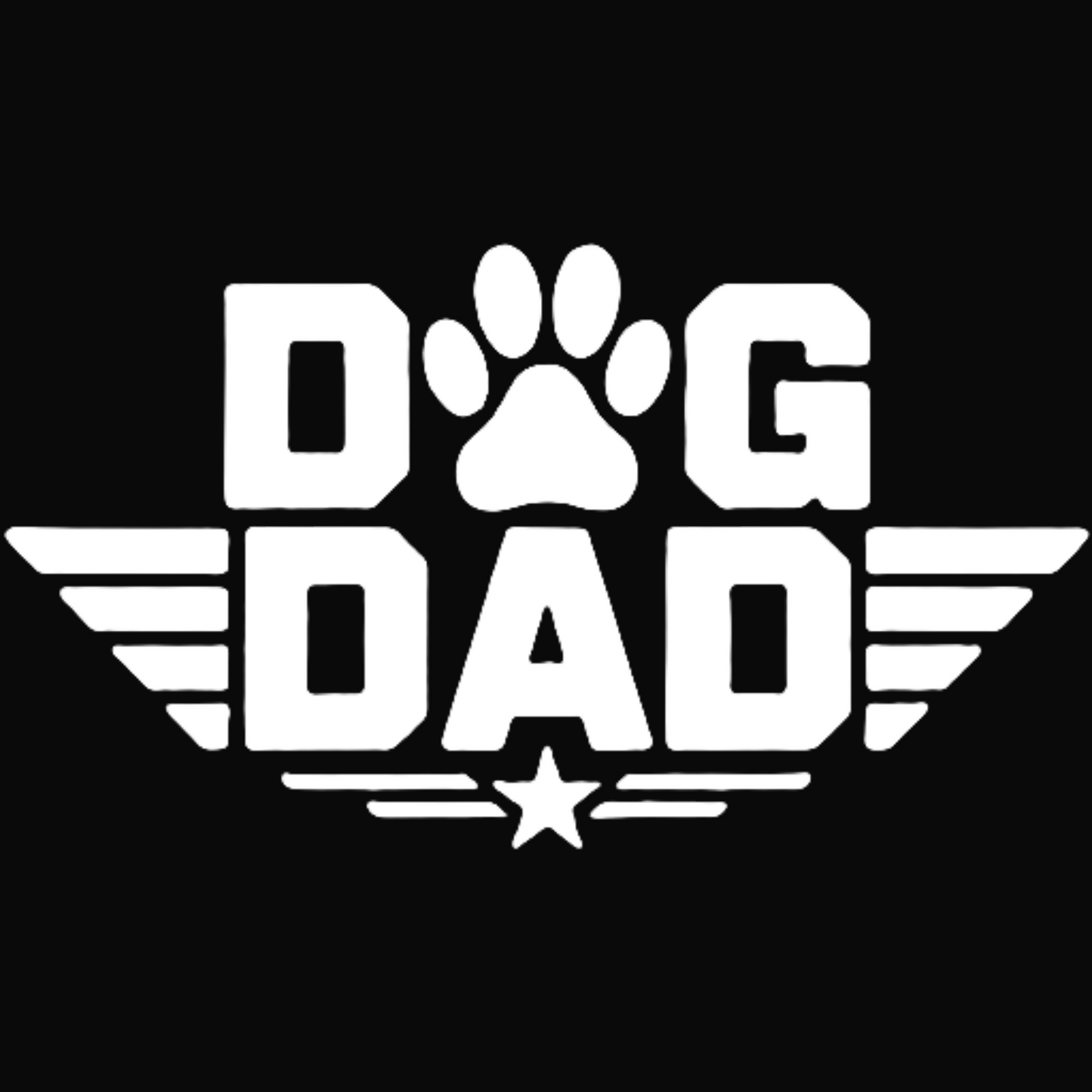 Dog Dad (white print)
