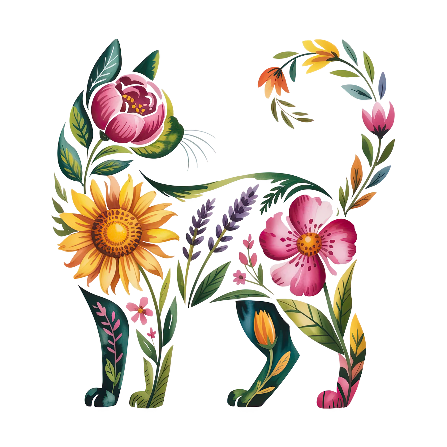 Floral Cat