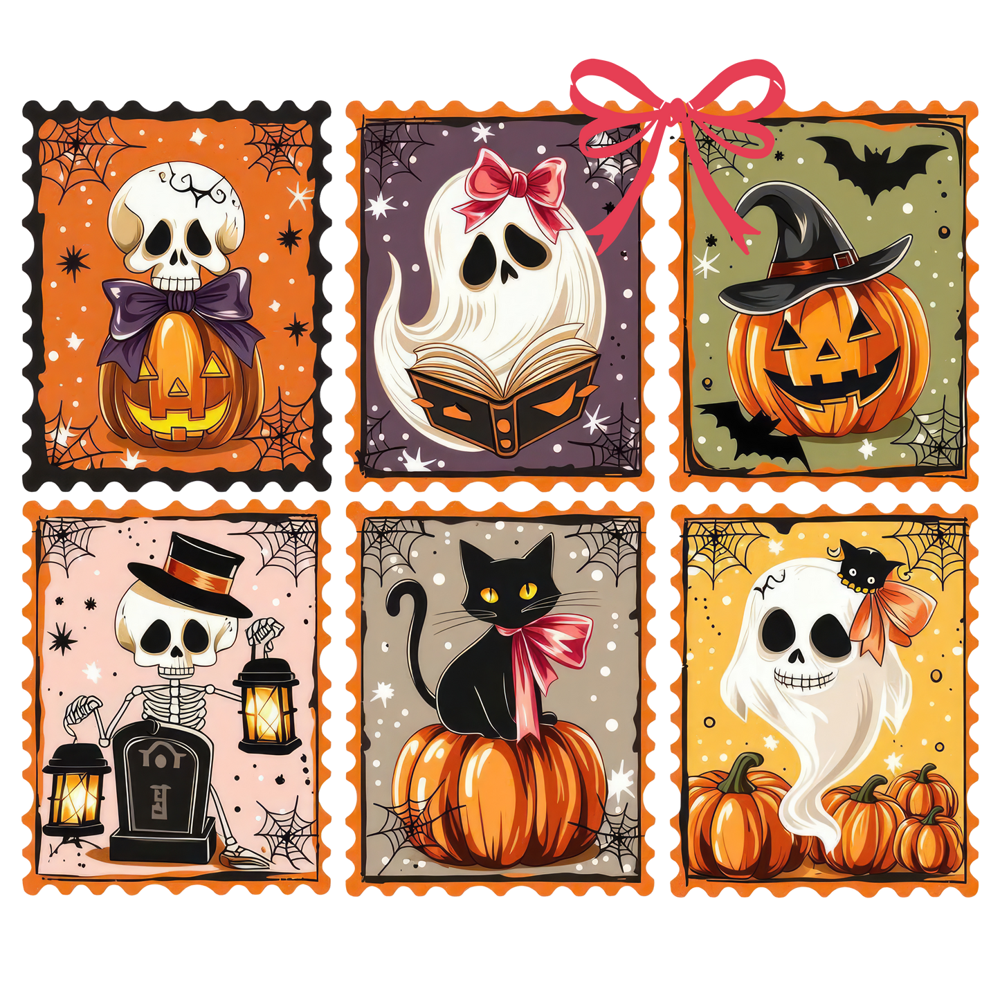Halloween Coquette-Skull Ghost Pumpkin Cat