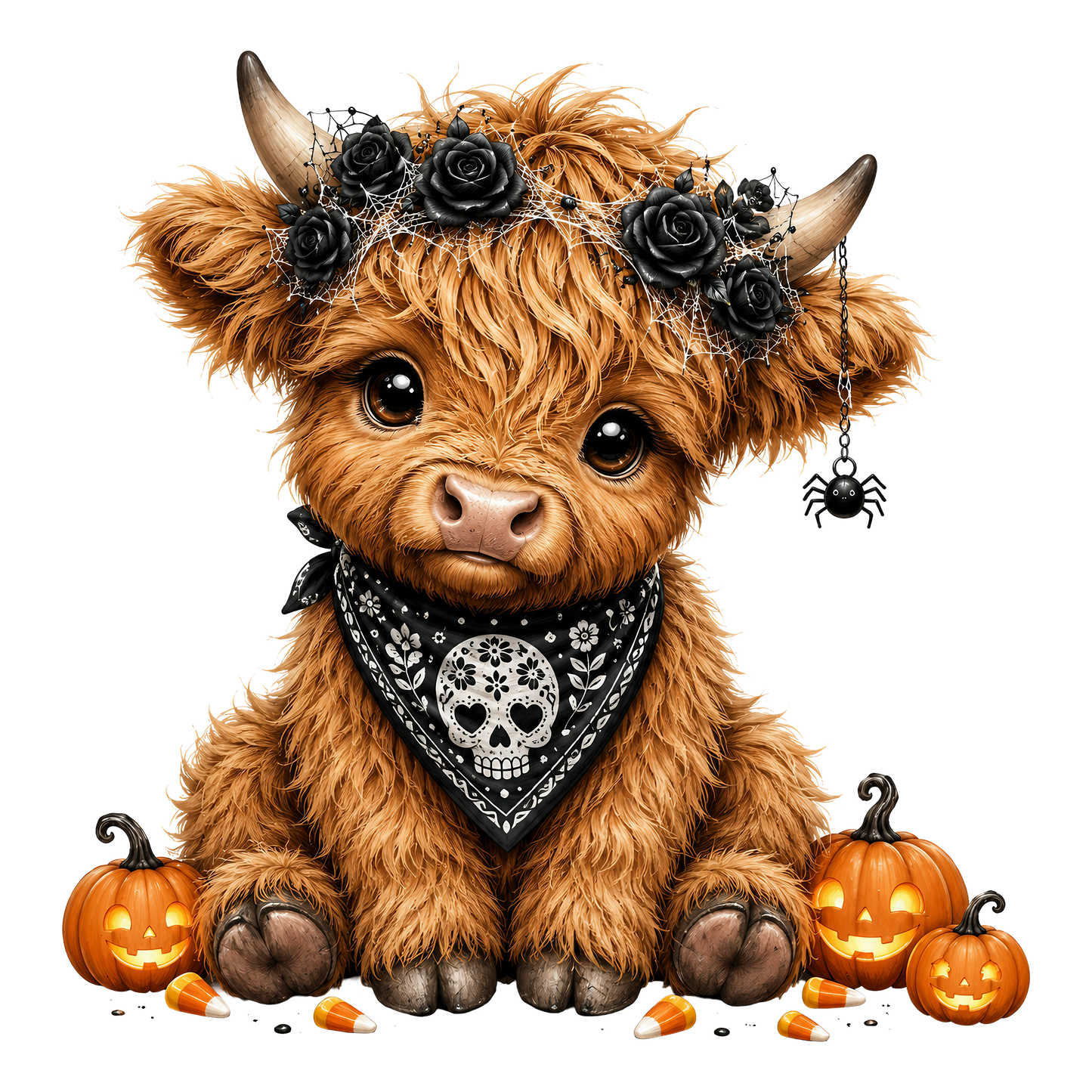 Halloween Highland Skull Handkerchief
