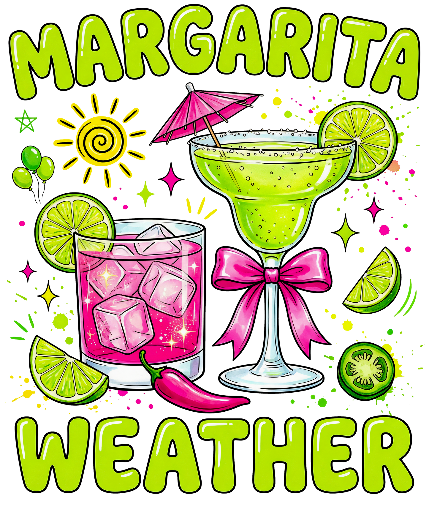 Margarita Weather (Lime Print)