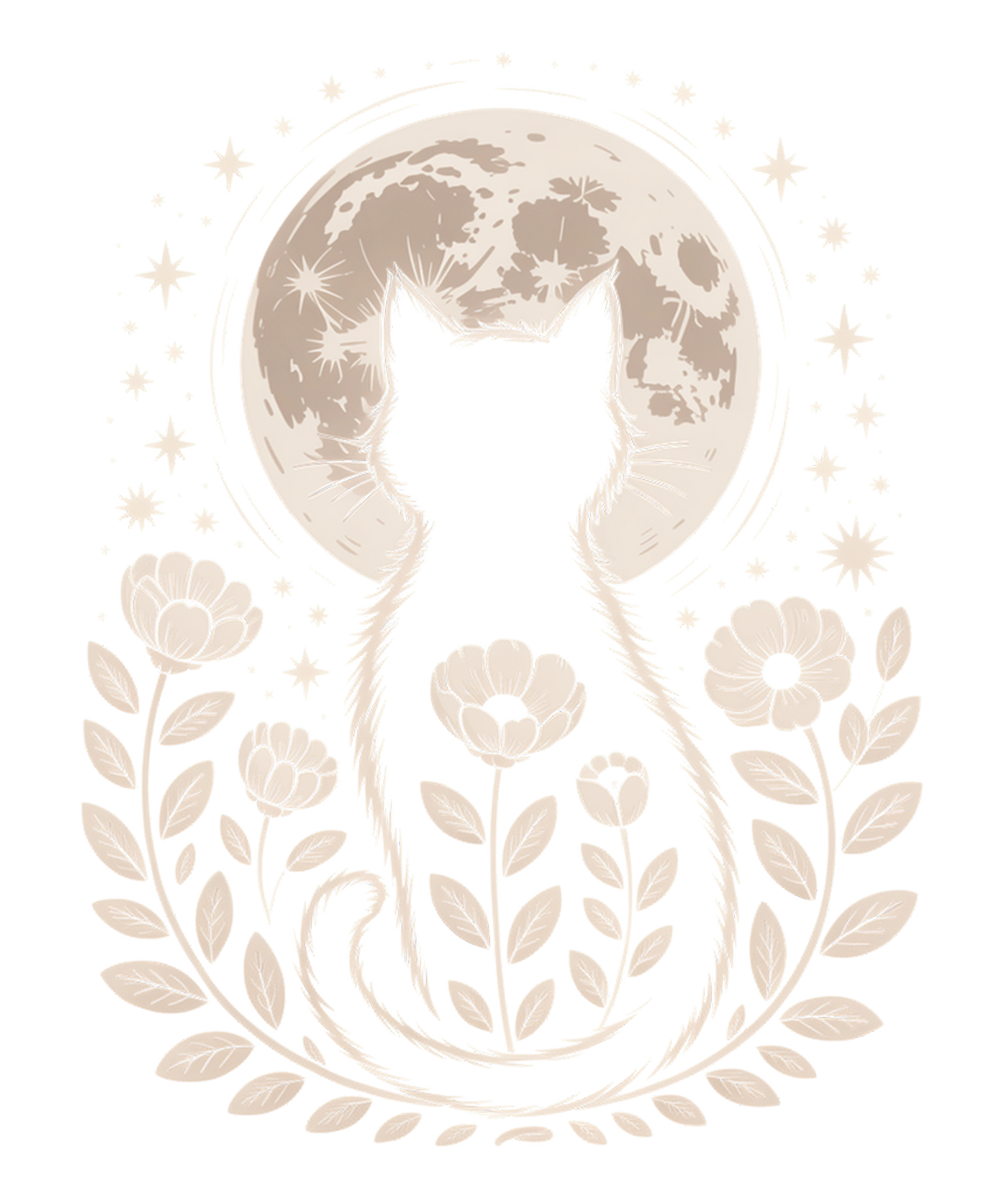 Moon Night Halloween Cat