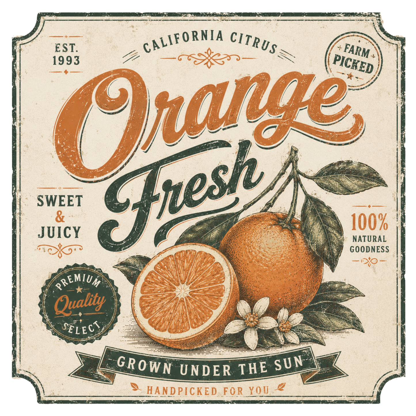 Orange Fresh Vintage