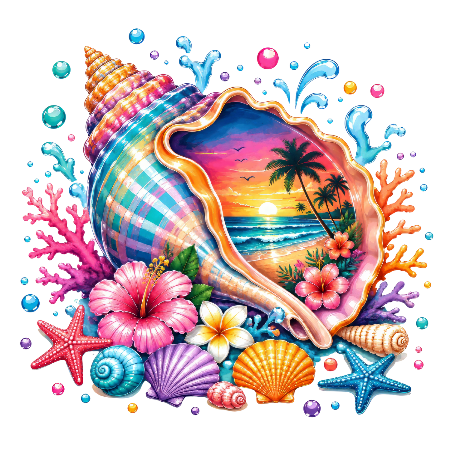 Summer Beach Sea Shells