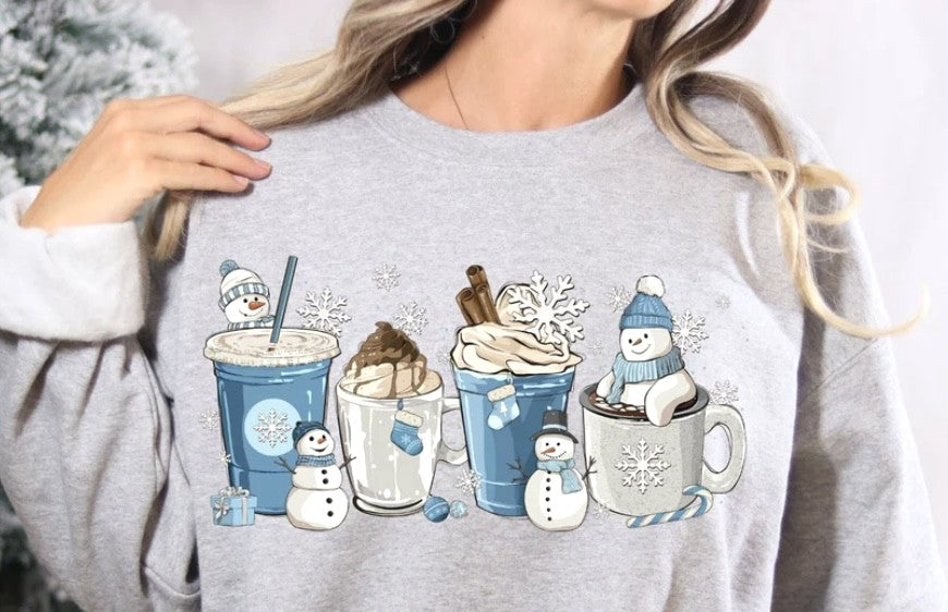 Winter Snowmen and Lattes