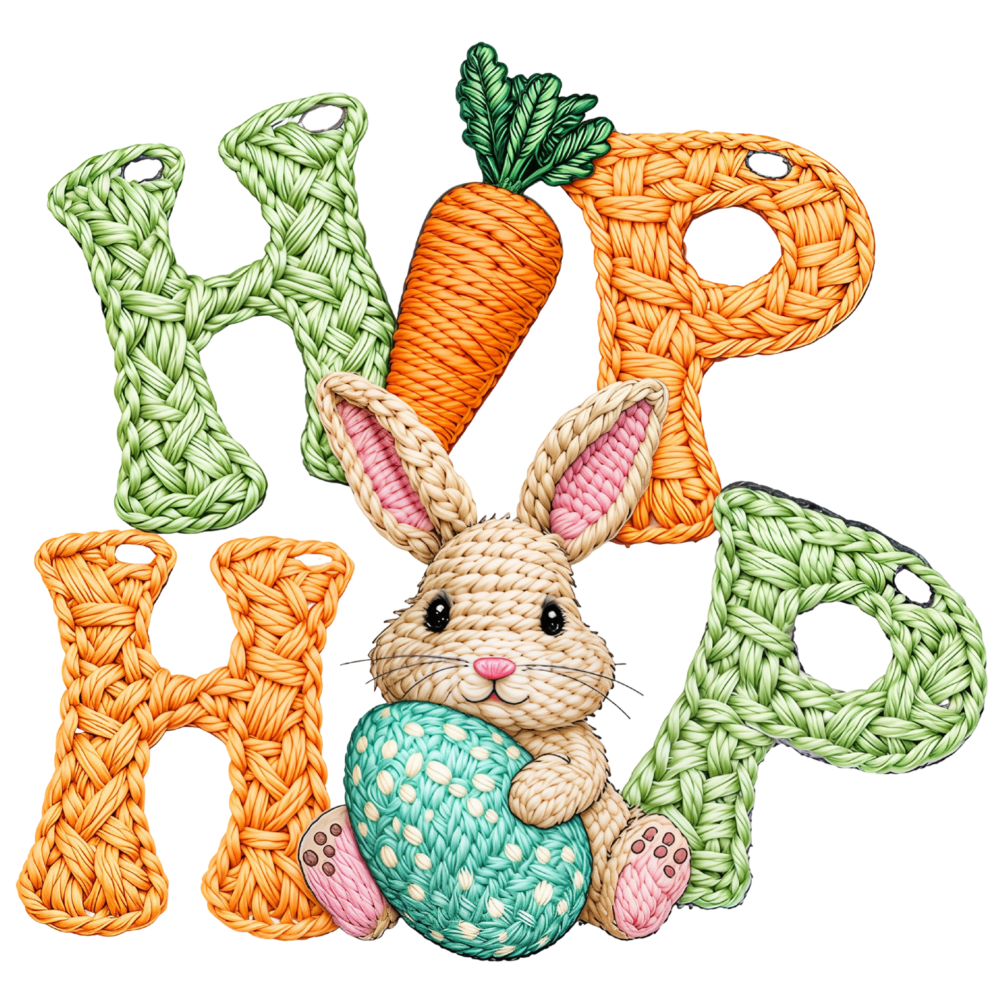 Yarn Crochet Hip Hop Bunny