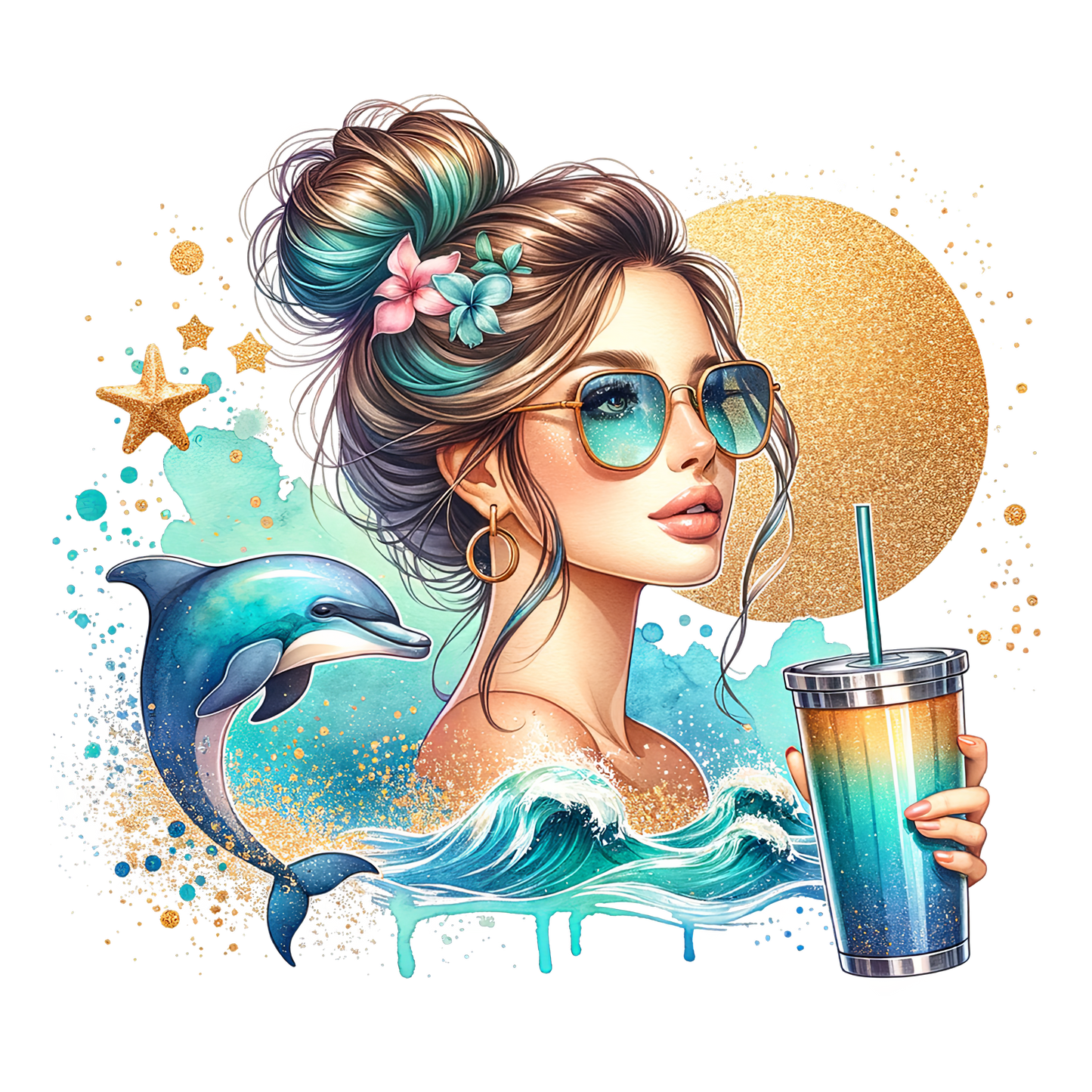 Girl With Dolphin