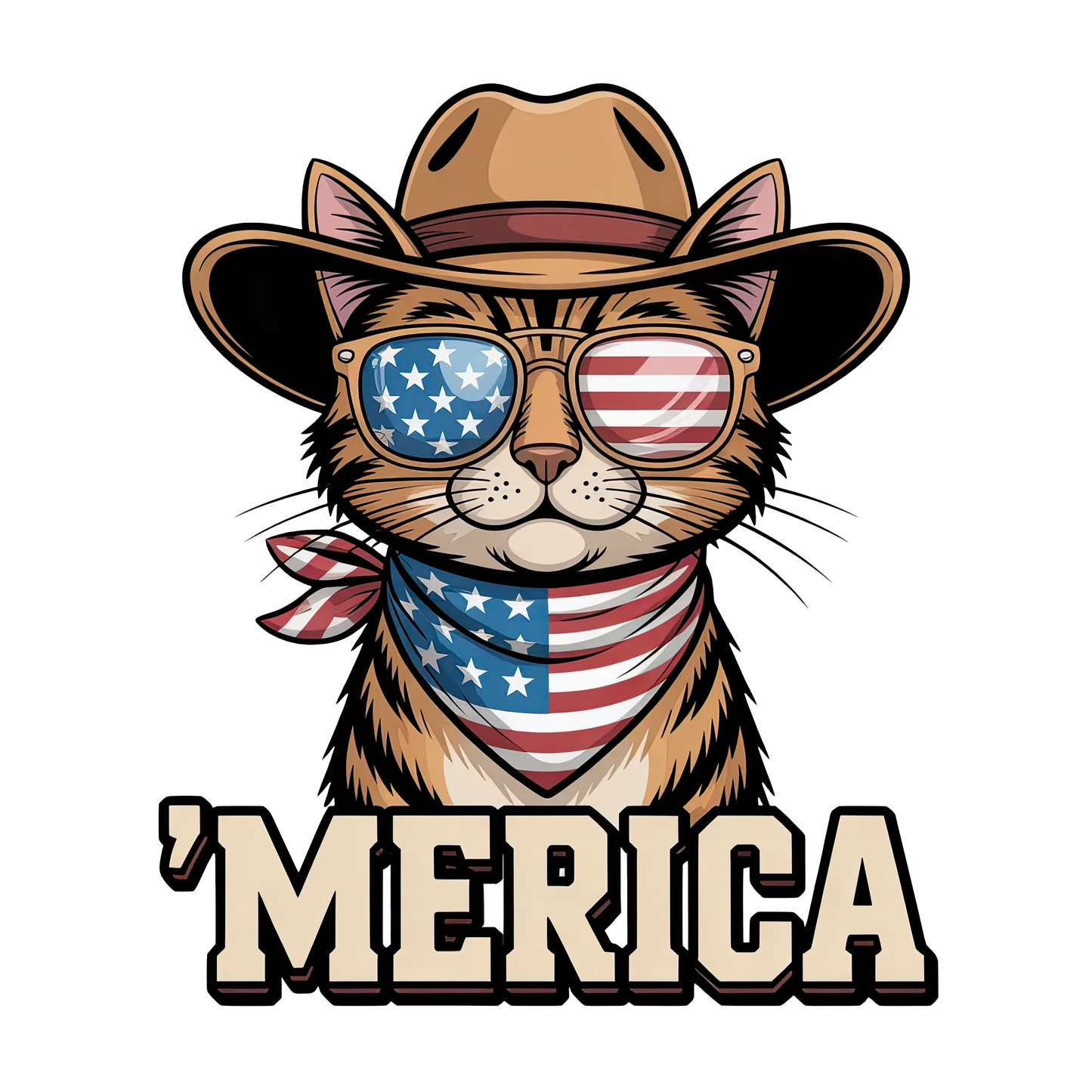 'MERICA Cowboy Cat