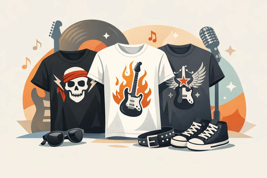 Rock N Roll Graphic Tees for Adults That Fit