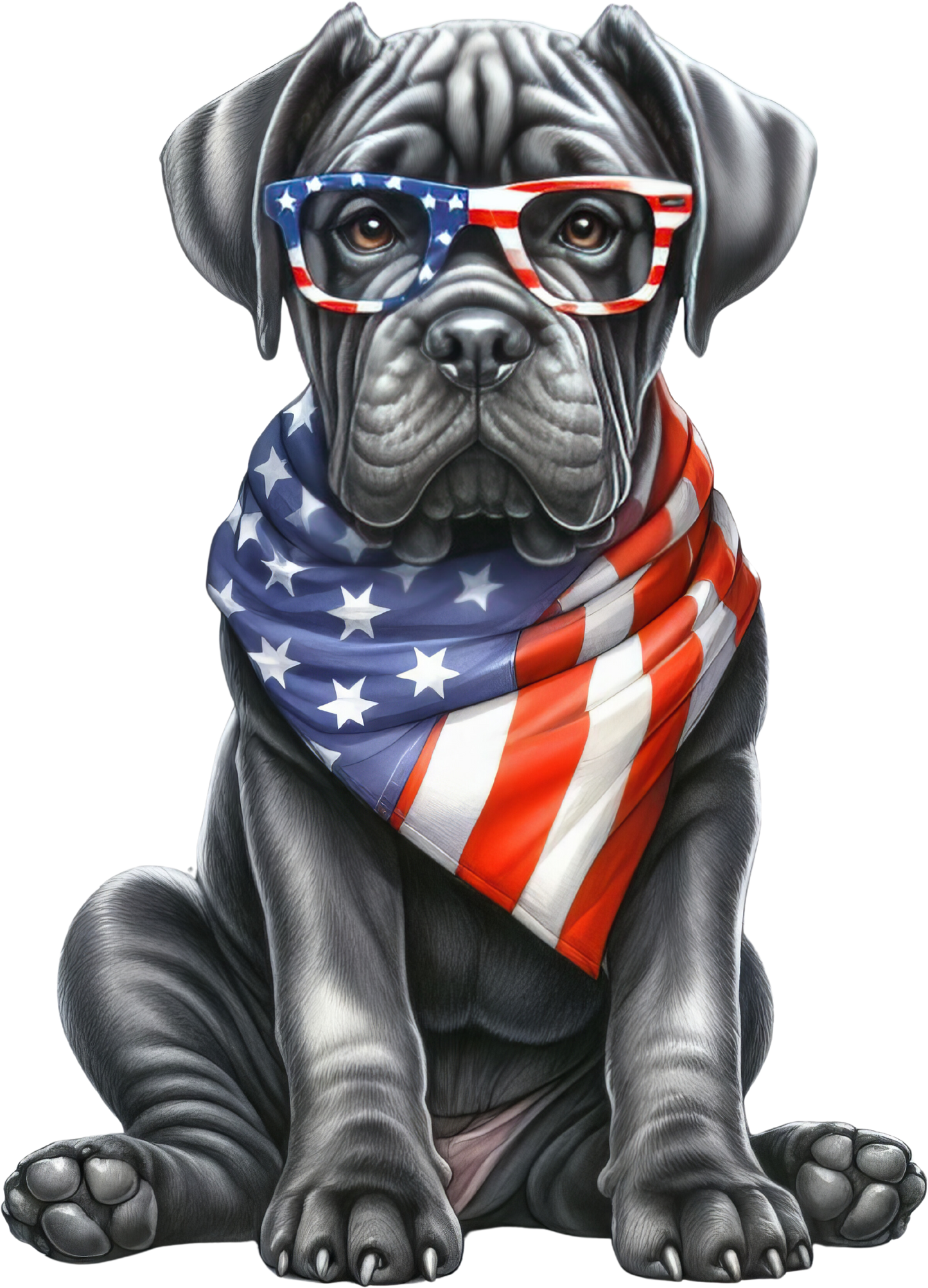 America Big Gray Dog