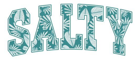 SALTY (palm tree writing)