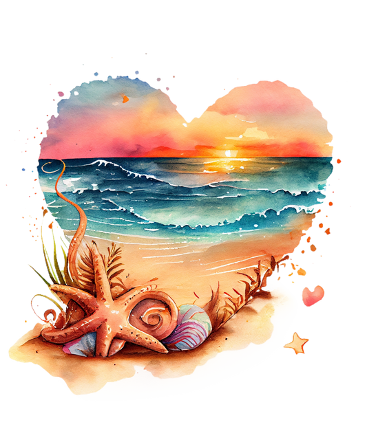 Heart Sunset