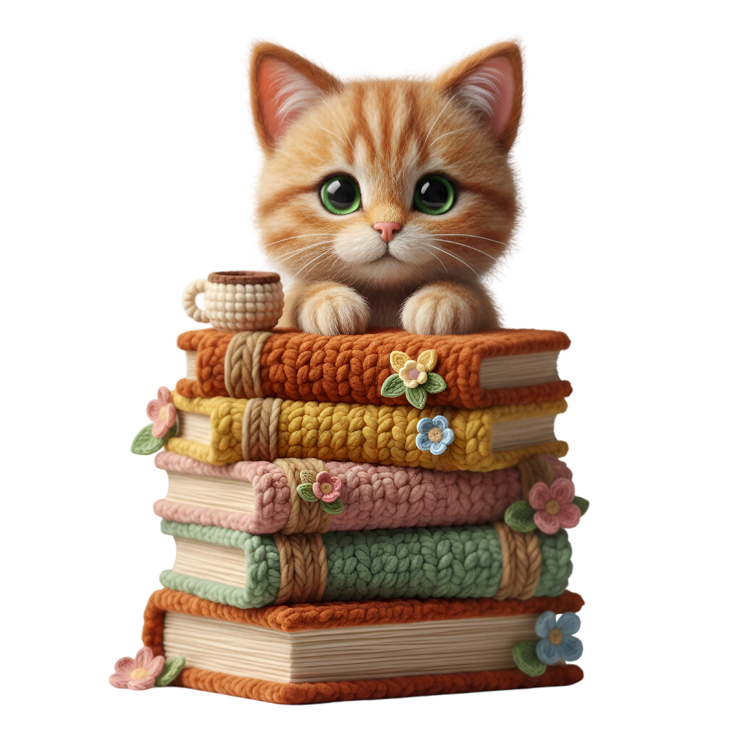 Books Cat Coffee