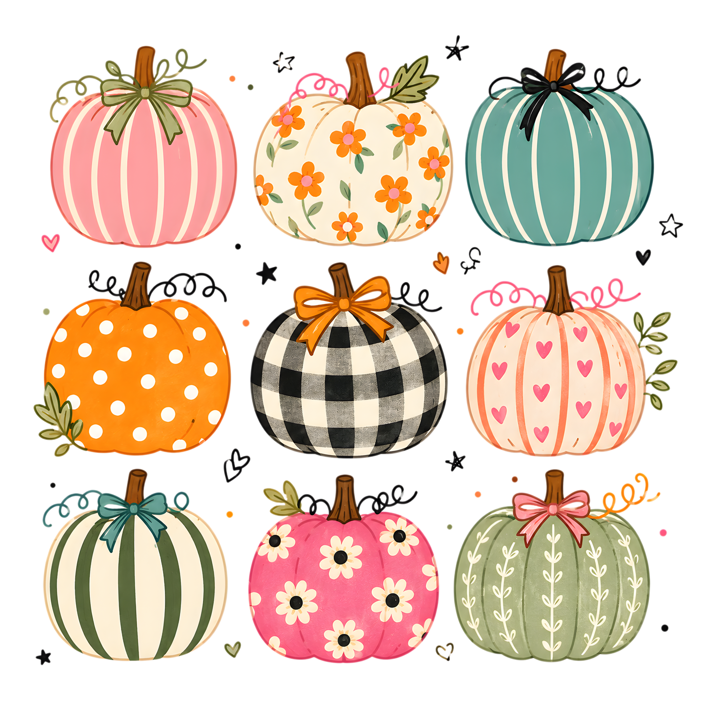 Pumpkin Coquette Various Decorations