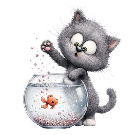 Cat & Fish Bowl