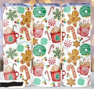 20oz Skinny Tumbler- Christmas Collage