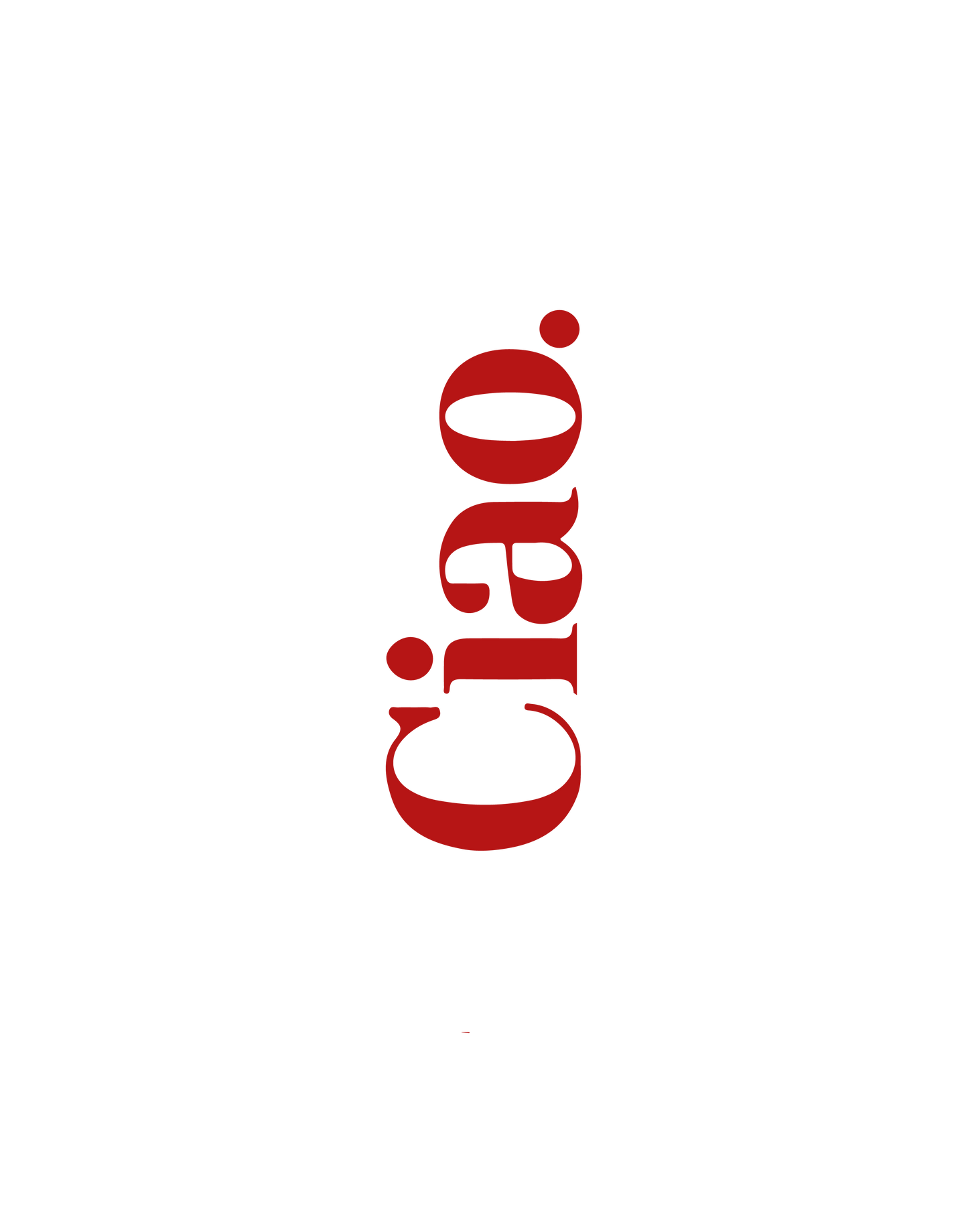 Ciao in Red Print