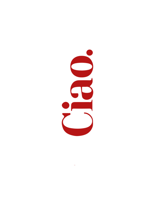 Ciao in Red Print