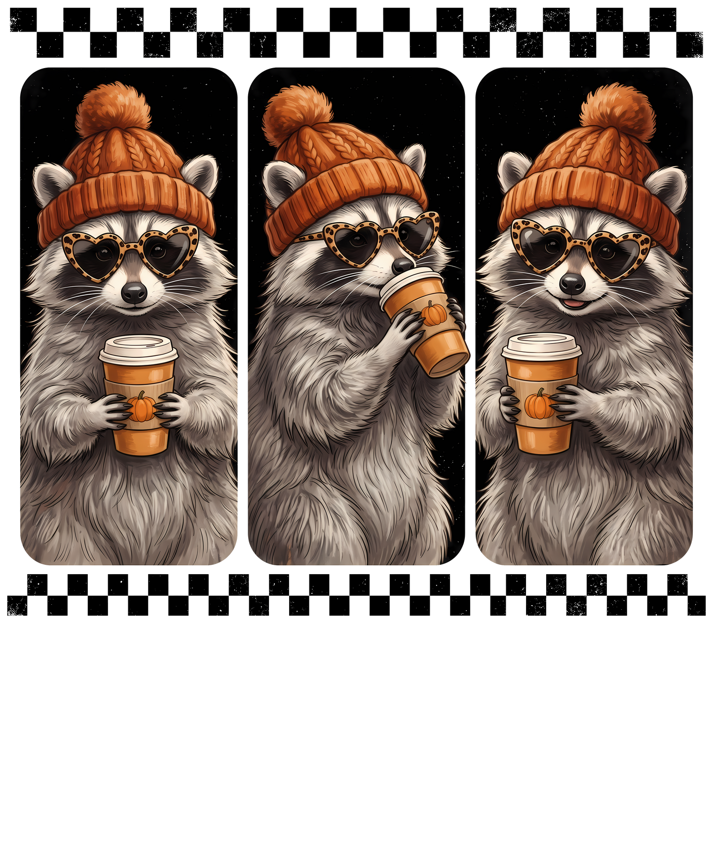 Cozy Raccoon Fall Coffee