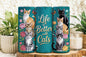 20oz Skinny Tumbler- Life is Better With Cats