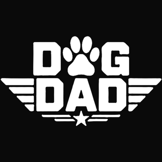 Dog Dad (white print)