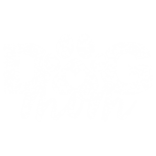 Dog Mom white print