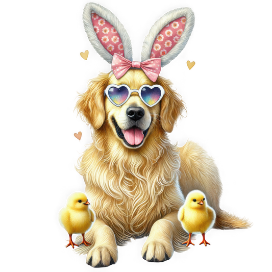 Easter Golden Retriever