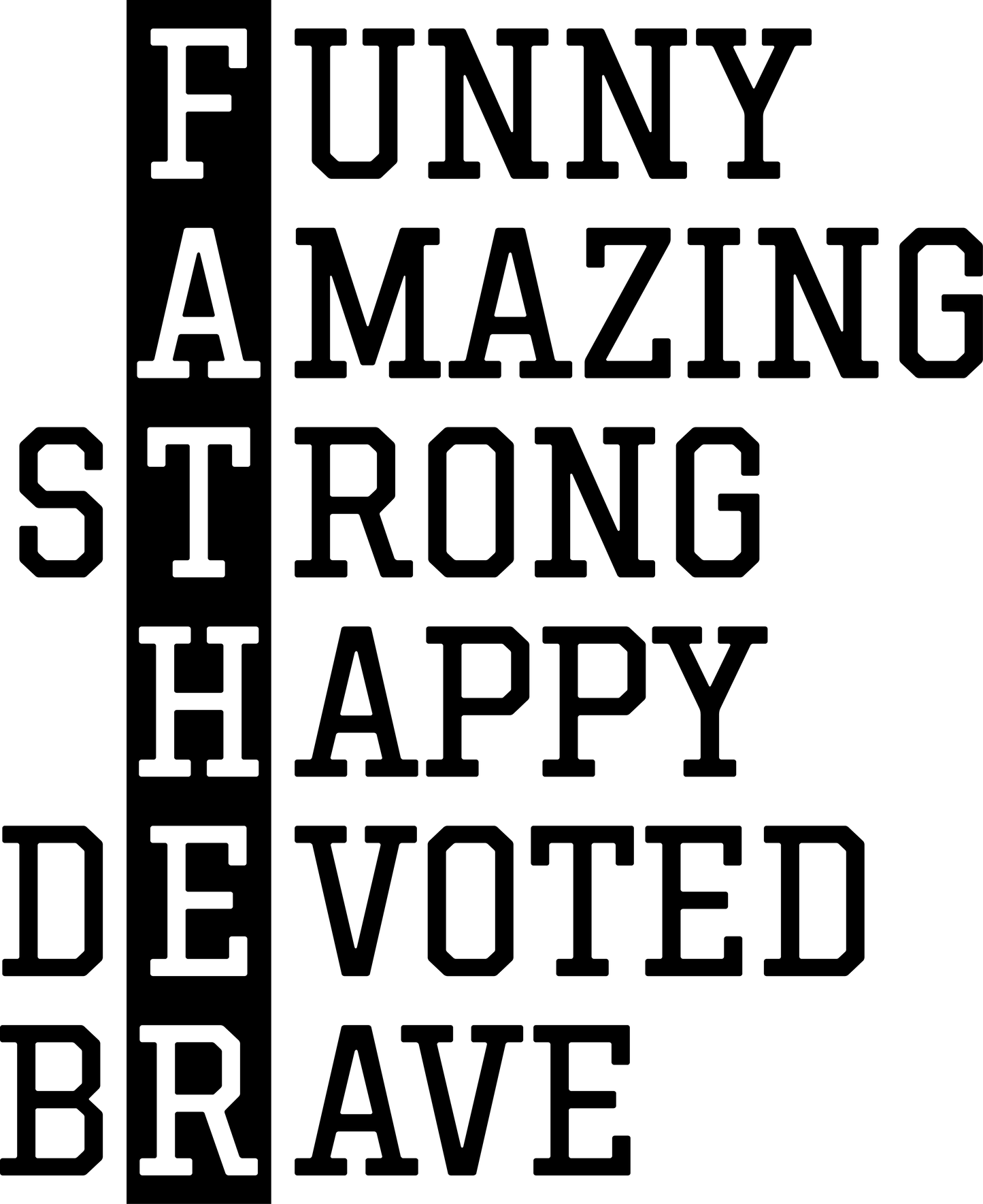 FATHER Acrostic Poem