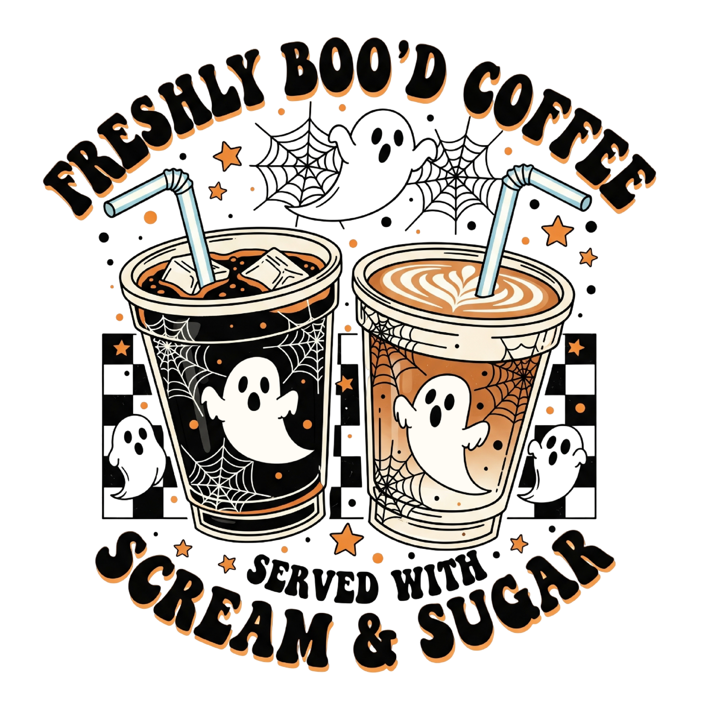 Halloween Freshly Boo'd Coffee Served With Scream & Sugar