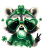 Funny Racoon St. Patrick's Day