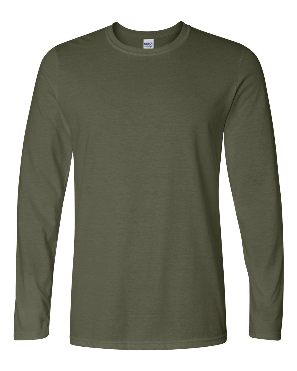 Military Green-Gildan Softstyle Long Sleeve Tees