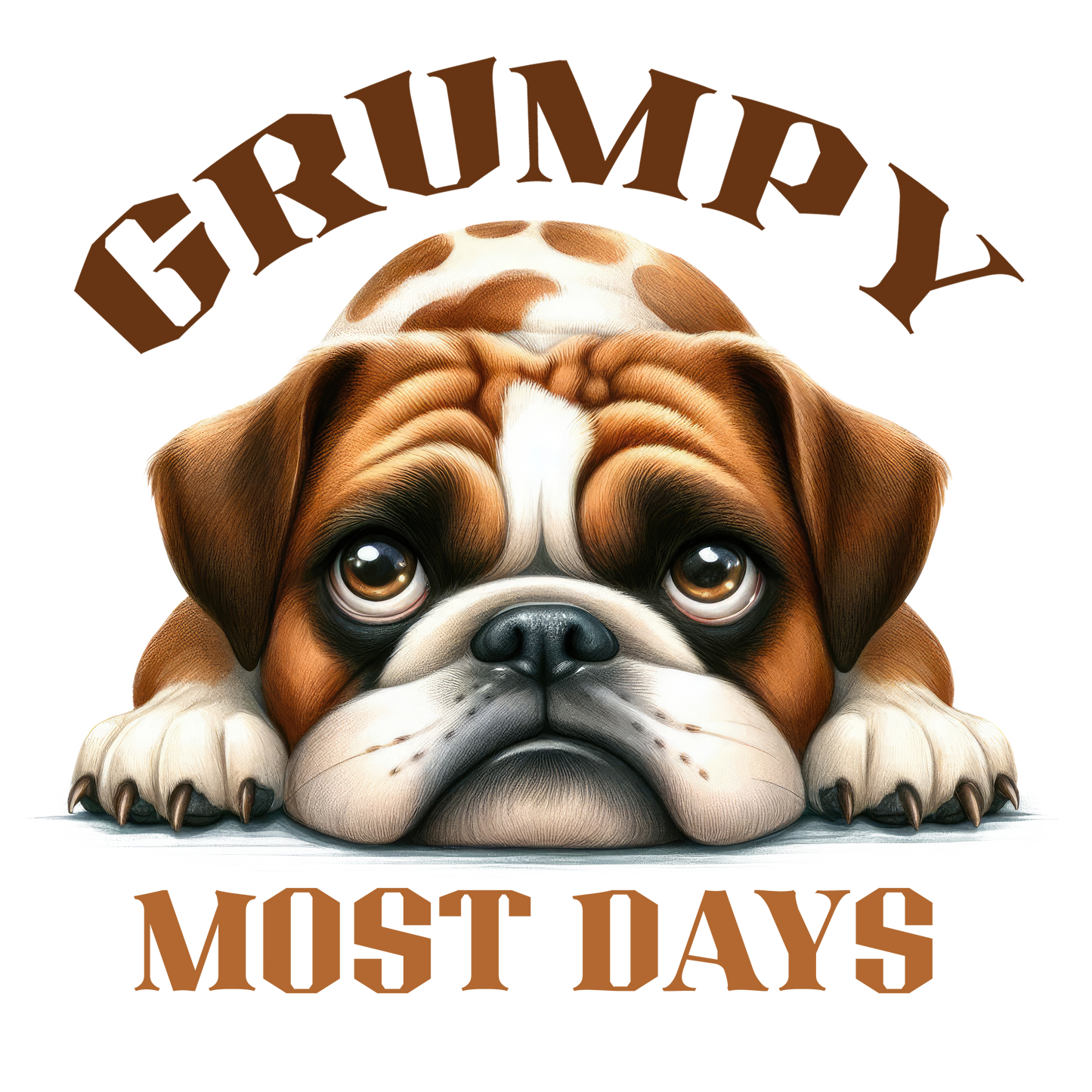 Grumpy Most Days- Dog