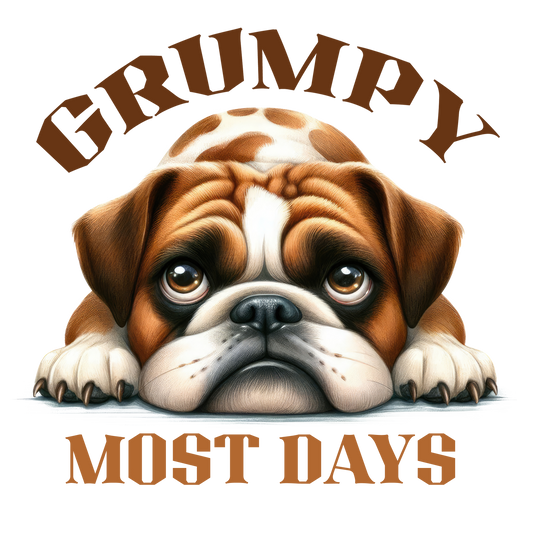 Grumpy Most Days- Dog
