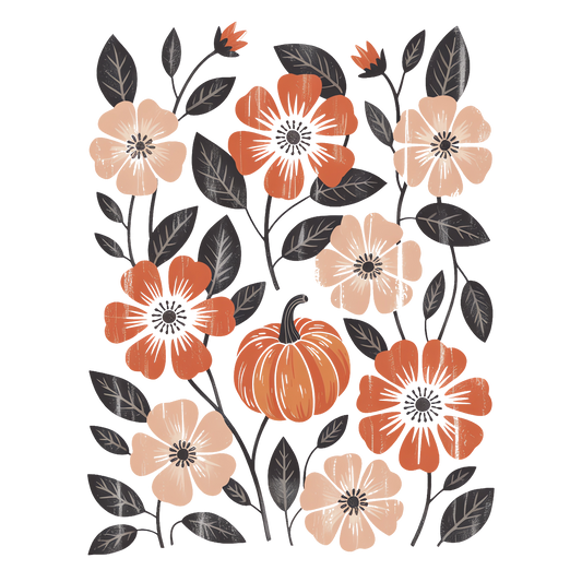 Fall Floral with Pumpkin