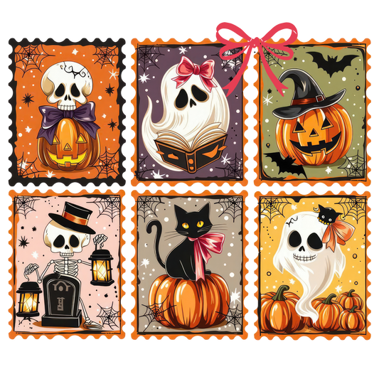 Halloween Coquette-Skull Ghost Pumpkin Cat