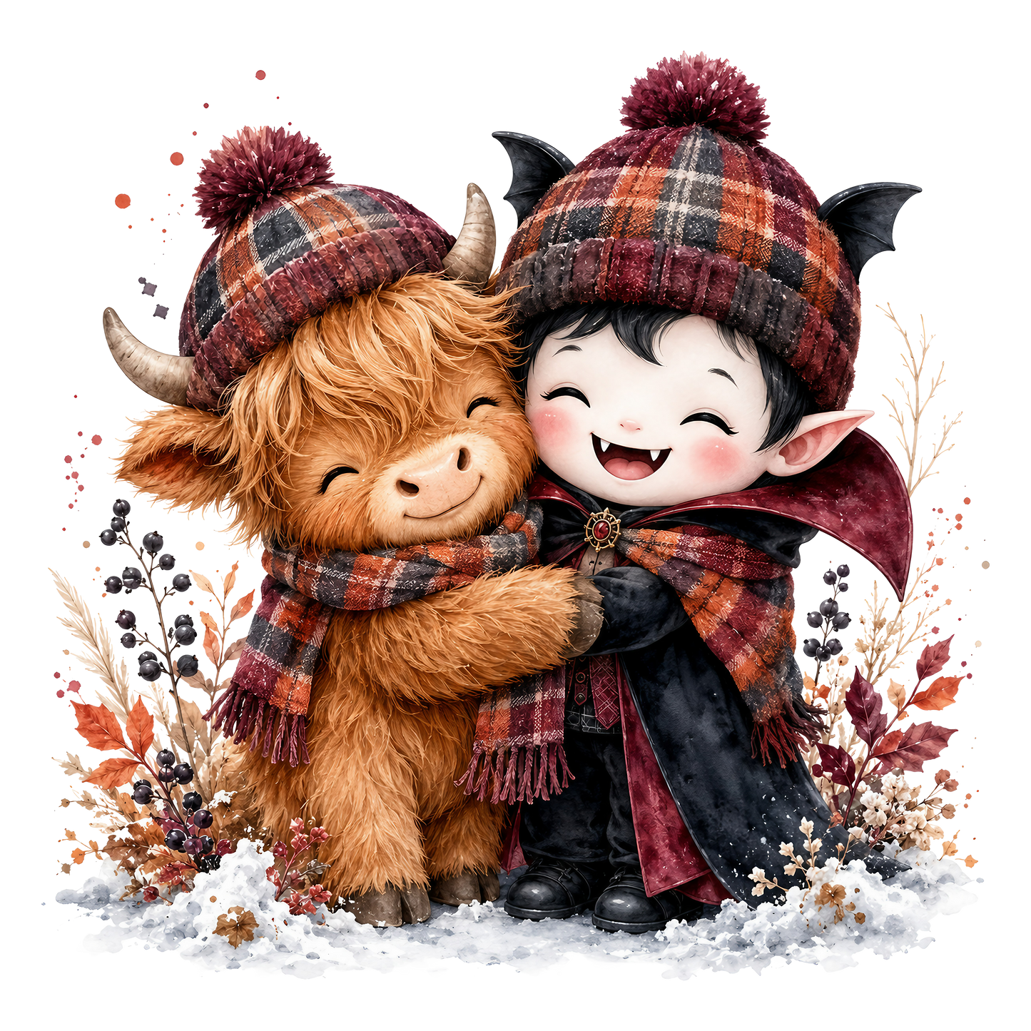 Halloween Highland With Boy Vampire