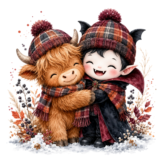 Halloween Highland With Boy Vampire