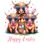 Happy Easter Highland Cows