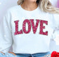 LOVE- Faux Sequins