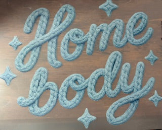 Homebody in Faux Crochet Light Blue