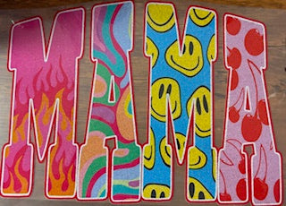 MAMA with Fire, Smiley, Cherry graphics