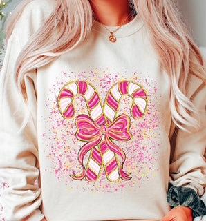 Twisted Candy Canes with a Bow