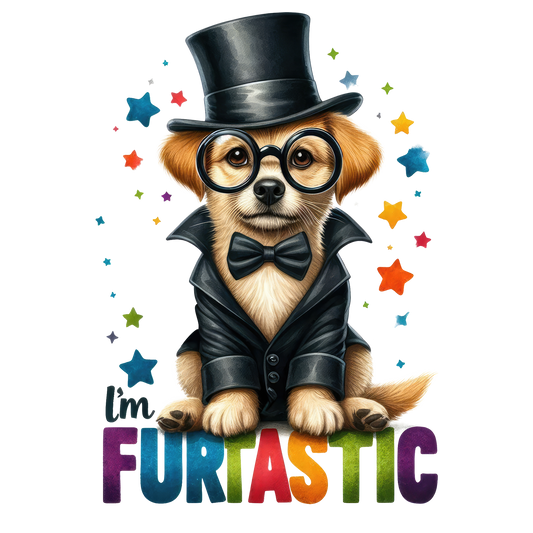 I'm Furtastic- Golden in Top Hat