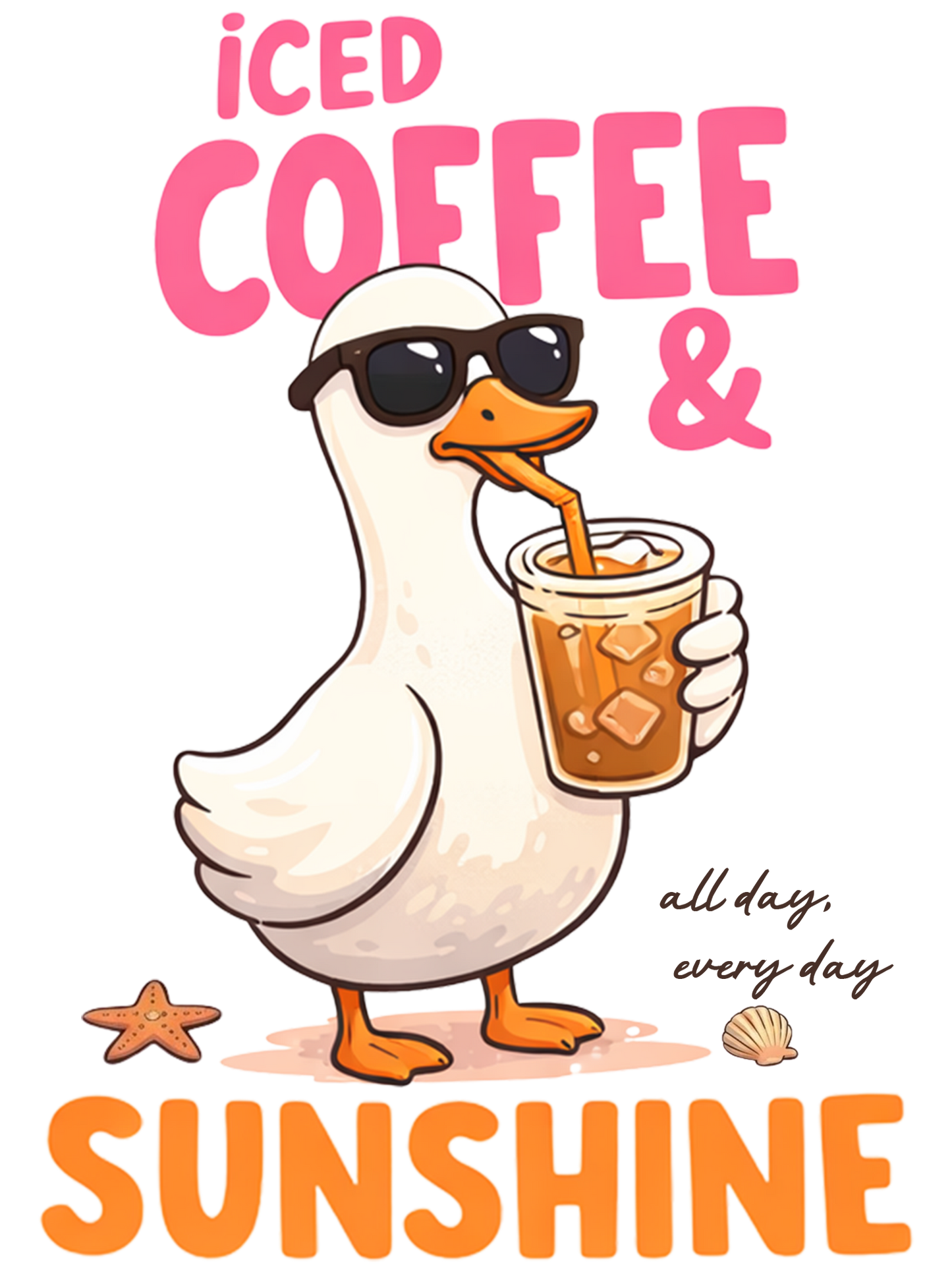 Iced Coffee & Sunshine Duck