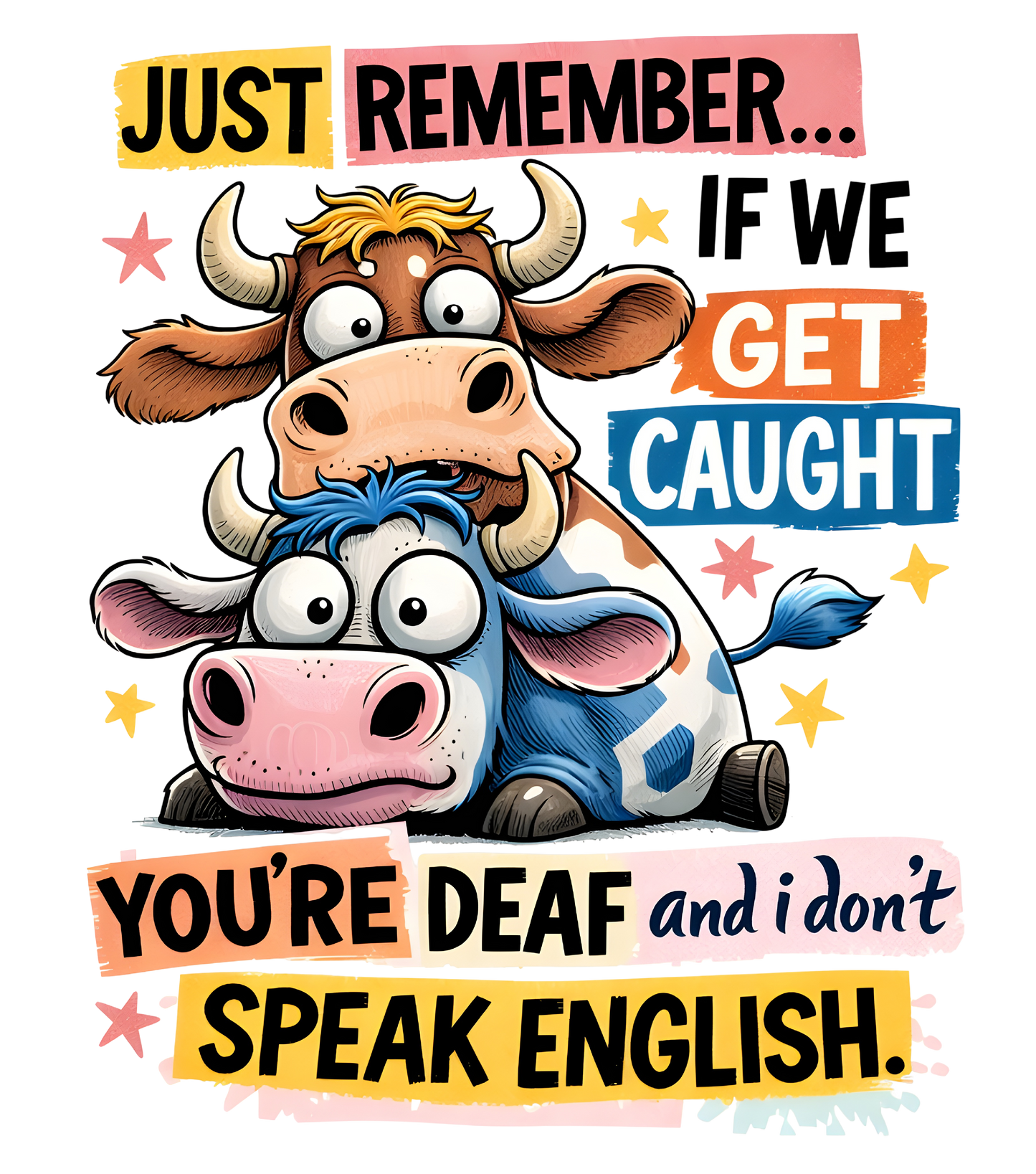 Just Remember If We Get Caught You're Def and I Don't Speak English
