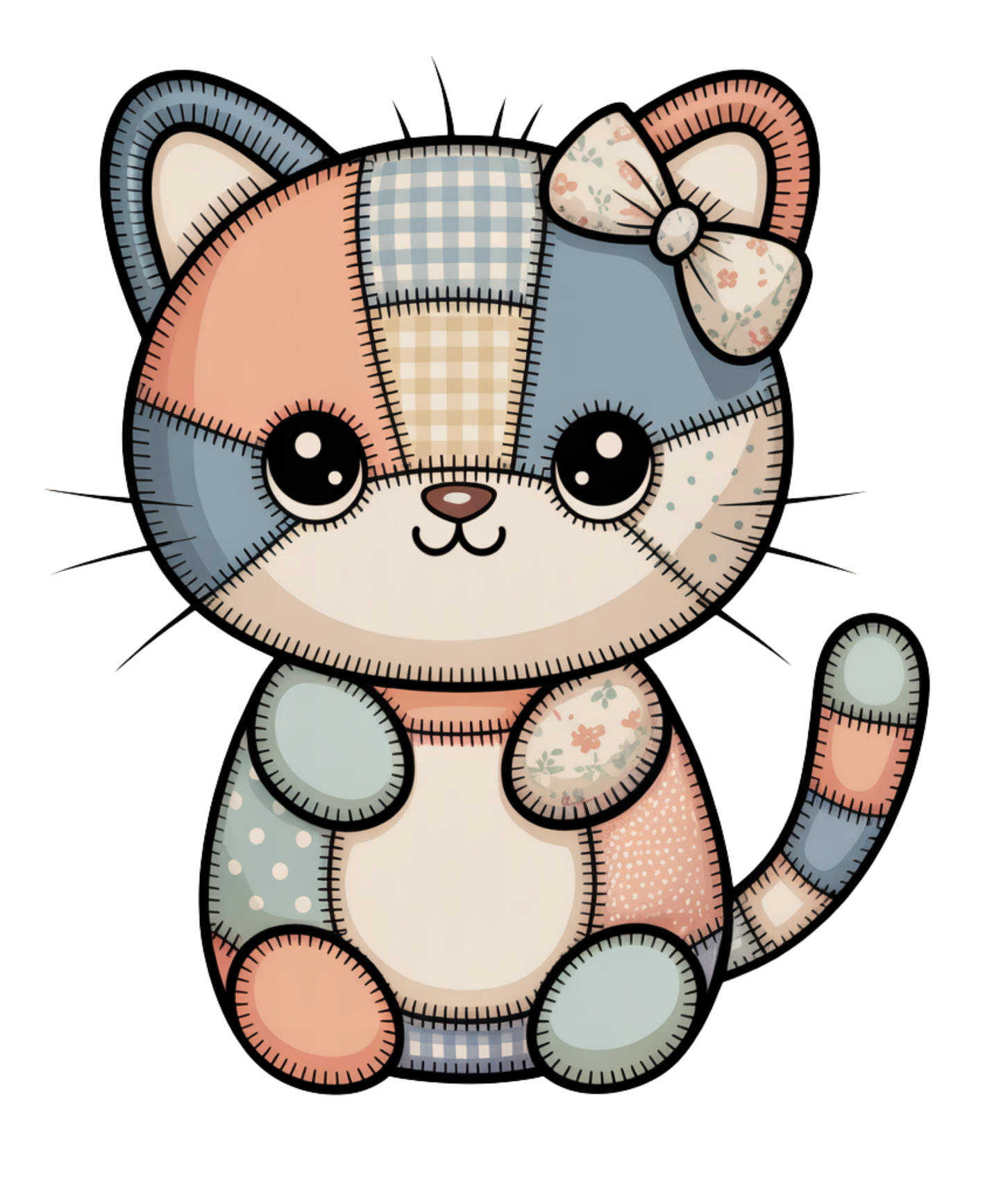 Kawaii Patched Cat